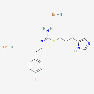 molecular formula C15H21Br2IN4S B1672033 Iodophenpropit dihydrobromide CAS No. 145196-87-8