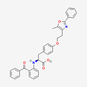 molecular formula C34H30N2O5 B1672056 法格列他扎 CAS No. 196808-45-4