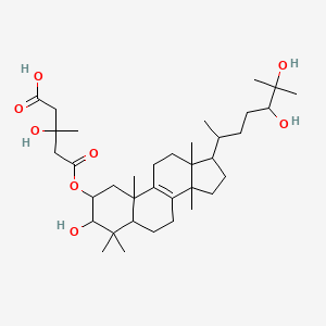 molecular formula C36H60O8 B1672062 2-O-(3-Hydroxy-3-methylglutaryl)fasciculol A CAS No. 126906-00-1