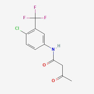 molecular formula C11H9ClF3NO2 B1672066 Fasentin CAS No. 392721-37-8