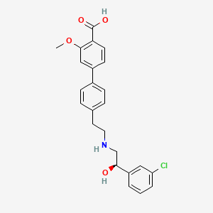 molecular formula C24H24ClNO4 B1672070 Fasobegron CAS No. 643094-49-9