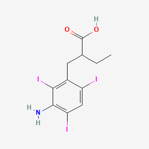 molecular formula C11H12I3NO2 B1672083 Iopanoic acid CAS No. 96-83-3