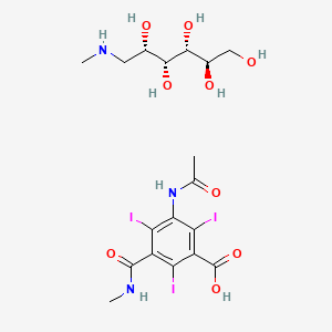 molecular formula C18H24I3N3O8 B1672089 Iothalamate meglumine CAS No. 13087-53-1