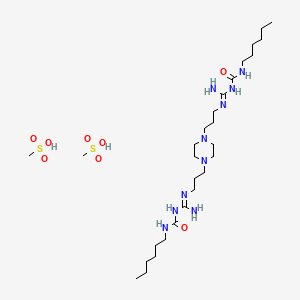 molecular formula C28H62N10O8S2 B1672100 Ipexidine mesylate CAS No. 69017-90-9