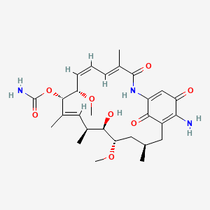 molecular formula C28H39N3O8 B1672101 17-Aminogeldanamycin CAS No. 64202-81-9