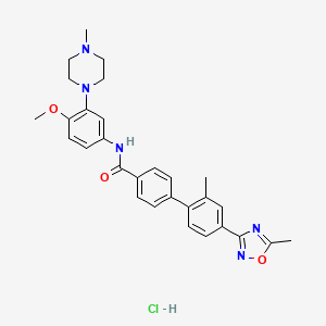molecular formula C29H32ClN5O3 B1672116 GR 127935盐酸盐 CAS No. 148642-42-6