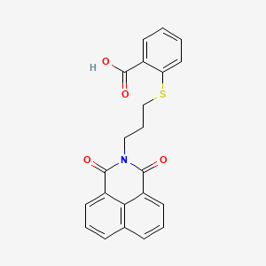 B1672144 2-((3-(1,3-dioxo-1H-benzo[de]isoquinolin-2(3H)-yl)propyl)thio)benzoic acid CAS No. 325850-81-5
