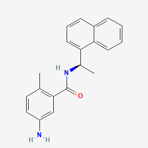 molecular formula C20H20N2O B1672152 5-氨基-2-甲基-N-[(1r)-1-萘-1-基乙基]苯甲酰胺 CAS No. 1093070-16-6