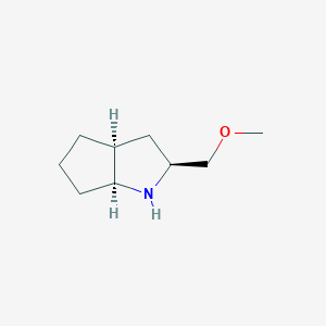 B167218 Cyclopenta[b]pyrrole, octahydro-2-(methoxymethyl)-, [2S-(2-alpha-,3a-ba-,6a-ba-)]- (9CI) CAS No. 128495-94-3