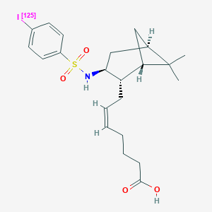 B167224 (Z)-7-[(1S,2S,3S,5R)-3-[(4-(125I)Iodanylphenyl)sulfonylamino]-6,6-dimethyl-2-bicyclo[3.1.1]heptanyl]hept-5-enoic acid CAS No. 133538-59-7