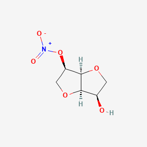 B1672243 ((1R,2R,5R,6R)-6-Hydroxy-4,8-dioxabicyclo(3.3.0)oct-2-yl) nitrate CAS No. 38709-03-4
