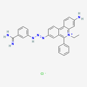 B1672258 Isometamidium chloride CAS No. 34301-55-8