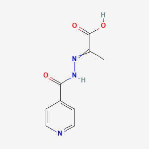 molecular formula C9H9N3O3 B1672264 异烟肼丙酮酸盐 CAS No. 1081-50-1