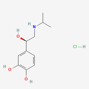 molecular formula C11H18ClNO3 B1672274 盐酸异丙肾上腺素 CAS No. 5984-95-2
