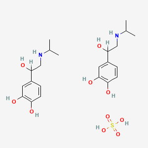 molecular formula C22H36N2O10S B1672288 Isoproterenol sulfate CAS No. 299-95-6