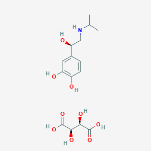 molecular formula C15H23NO9 B1672289 Isoproterenol tartrate, (-)- CAS No. 54750-10-6
