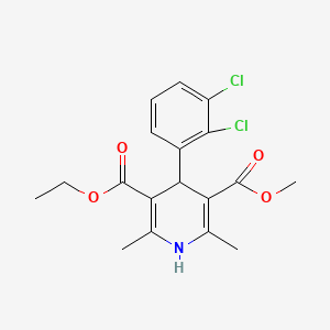 molecular formula C18H19Cl2NO4 B1672334 非洛地平 CAS No. 72509-76-3