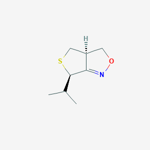 B167250 3H,6H-Thieno[3,4-c]isoxazole,3a,4-dihydro-6-(1-methylethyl)-,trans-(9CI) CAS No. 127865-44-5