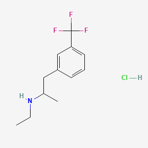 molecular formula C12H17ClF3N B1672503 芬氟拉明盐酸盐 CAS No. 404-82-0