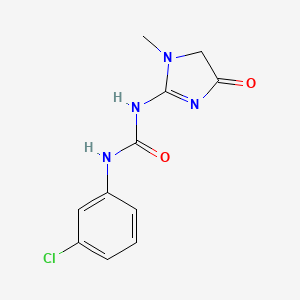 molecular formula C11H11ClN4O2 B1672515 芬诺班 CAS No. 57653-26-6