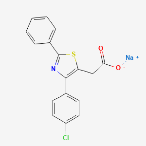 B1672541 Fentiazac sodium salt CAS No. 96593-16-7