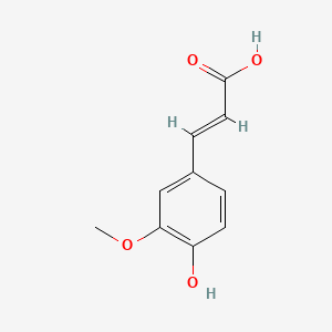 molecular formula C10H10O4 B1672606 阿魏酸 CAS No. 1135-24-6