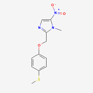 molecular formula C12H13N3O3S B1672616 Fexinidazole CAS No. 59729-37-2