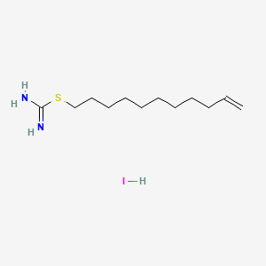 molecular formula C12H25IN2S B1672626 Isothiuronium CAS No. 22584-04-9