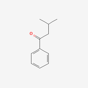 molecular formula C11H14O B1672632 异戊酰苯酮 CAS No. 582-62-7