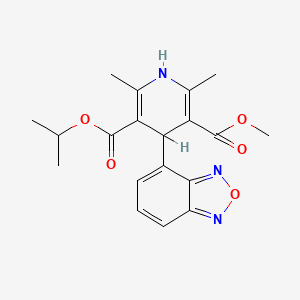 molecular formula C19H21N3O5 B1672647 依那地平 CAS No. 75695-93-1