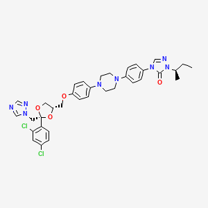 molecular formula C35H38Cl2N8O4 B1672688 伊曲康唑 CAS No. 84625-61-6
