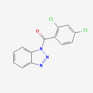 molecular formula C13H7Cl2N3O B1672690 N-(1H-苯并三唑-1-基)-2,4-二氯苯甲酰胺 CAS No. 200626-61-5