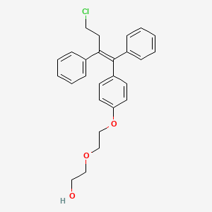 molecular formula C26H27ClO3 B1672733 菲司泊米芬 CAS No. 341524-89-8