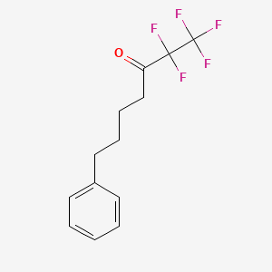 molecular formula C13H13F5O B1672749 1,1,1,2,2-五氟-7-苯基庚酮 CAS No. 1071000-98-0