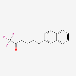 molecular formula C16H15F3O B1672750 1,1,1-三氟-6-(2-萘基)-2-己酮 CAS No. 1071001-09-6