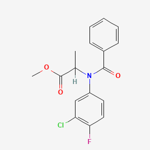molecular formula C17H15ClFNO3 B1672754 Flamprop-methyl CAS No. 52756-25-9