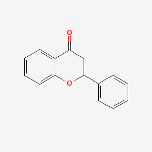 molecular formula C15H12O2 B1672756 黄酮 CAS No. 487-26-3
