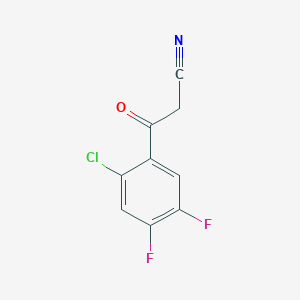 molecular formula C9H4ClF2NO B167276 2-氯-4,5-二氟苯甲酰乙腈 CAS No. 139218-69-2