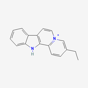molecular formula C17H15N2+ B1672761 Flavopereirine CAS No. 6784-38-9
