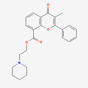 molecular formula C24H25NO4 B1672763 Flavoxat CAS No. 15301-69-6