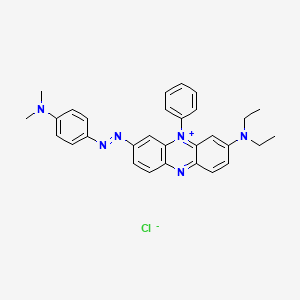 molecular formula C30H31ClN6 B1672793 Janus green B CAS No. 2869-83-2