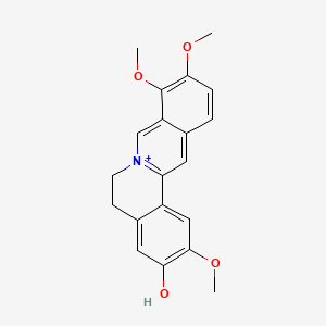 molecular formula C20H20NO4+ B1672809 马兜铃碱 CAS No. 3621-38-3