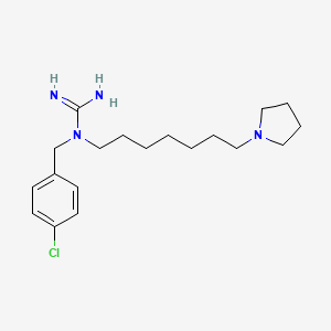B1672815 1-[(4-Chlorophenyl)methyl]-1-(7-pyrrolidin-1-ylheptyl)guanidine CAS No. 485812-42-8