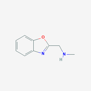 molecular formula C9H10N2O B167282 1-(苯并[d]噁唑-2-基)-N-甲基甲胺 CAS No. 136727-12-3