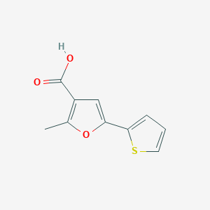 molecular formula C10H8O3S B1672829 2-甲基-5-(噻吩-2-基)-3-呋喃甲酸 CAS No. 651005-90-2