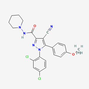 molecular formula C2211CH21Cl2N5O2 B1672833 11c-Omar CAS No. 942063-86-7