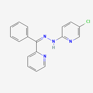 molecular formula C17H13ClN4 B1672834 5-氯-2-(2-(苯基(吡啶-2-基)甲亚胺基)吡啶 CAS No. 199596-24-2