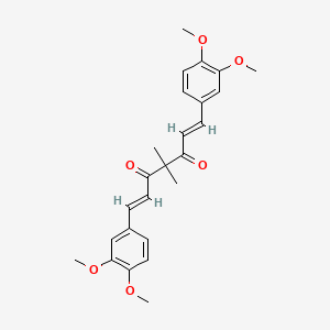 molecular formula C25H28O6 B1672838 四甲基姜黄素 CAS No. 52328-97-9