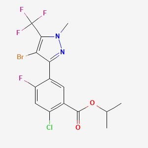 molecular formula C15H12BrClF4N2O2 B1672857 氟唑酸 CAS No. 174514-07-9