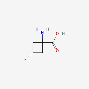 molecular formula C5H8FNO2 B1672863 1-Amino-3-fluoro-cyclobutanecarboxylic acid CAS No. 222727-43-7